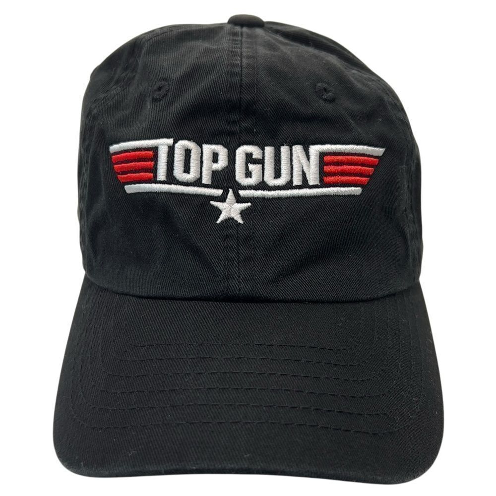 2020 Top Gun movie promo Black Embroidered Logo Hat Cap Adjustable